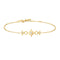 Gold Linked Star Bracelet